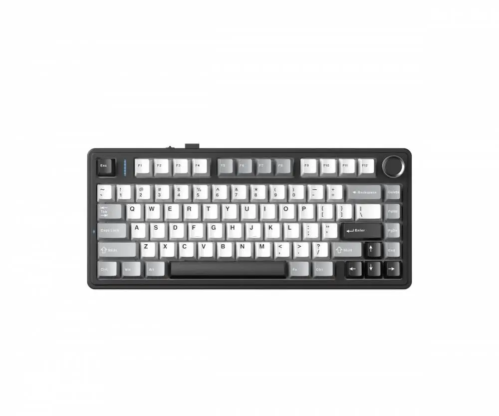 Aula геймърска механична клавиатура Wireless Gaming Mechanical Keyboard F75HE - Black King Magnetic Switch [Linear] (English US), Black, Gray