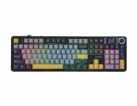 Геймърска механична клавиатура Aula F108 PRO Wireless Gaming Mechanical Keyboard - Volcanic Switch [Linear] (English US), Black, Gray