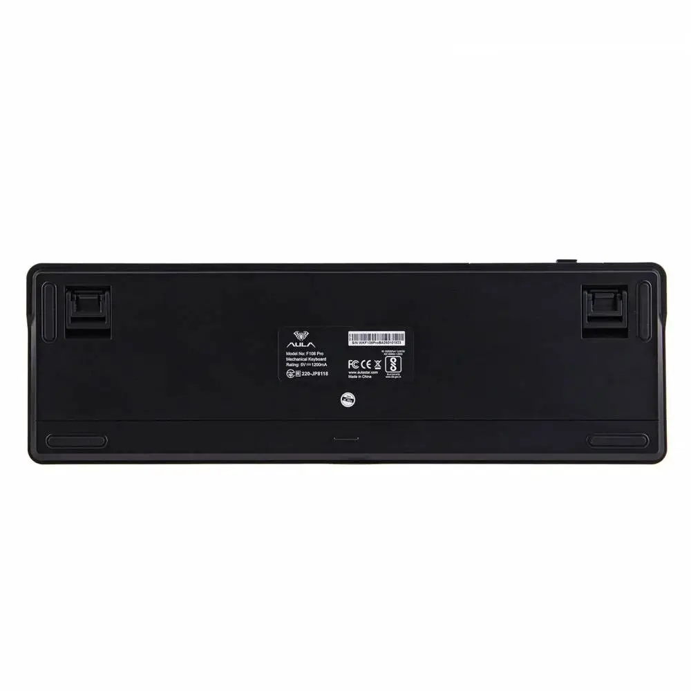 Геймърска механична клавиатура Aula F108 PRO Wireless Gaming Mechanical Keyboard - Volcanic Switch [Linear] (English US), Black, Gray