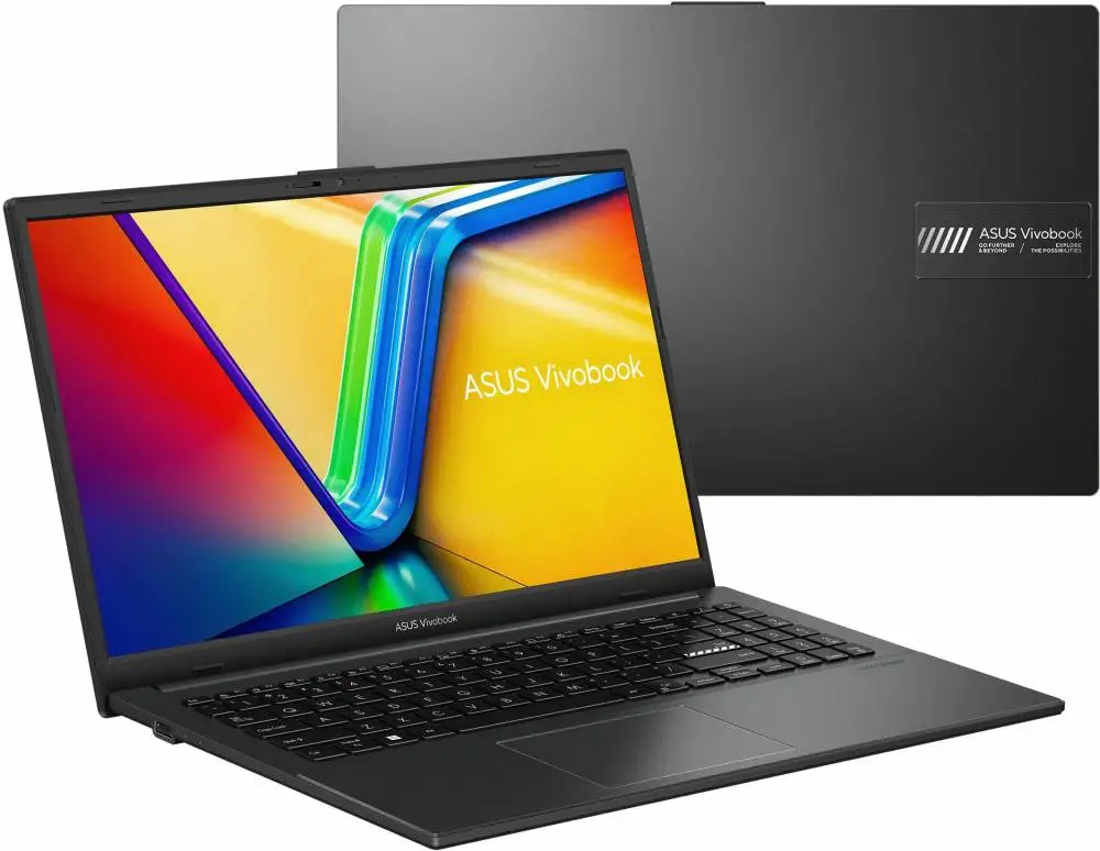 Лаптоп ASUS Vivobook Go 15 E1504FA-BQ2786NA - 15.6" IPS FullHD, AMD Ryzen 5 40, 16GB LPDDR5, 512GB SSD - Черен