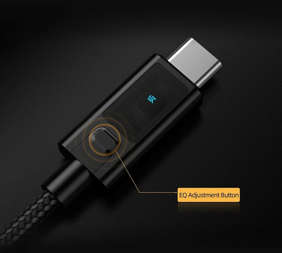 KZ Adapter Type-C M zu 3.5mm Hi-Fi DAC Verstärker mit EQ - AM02