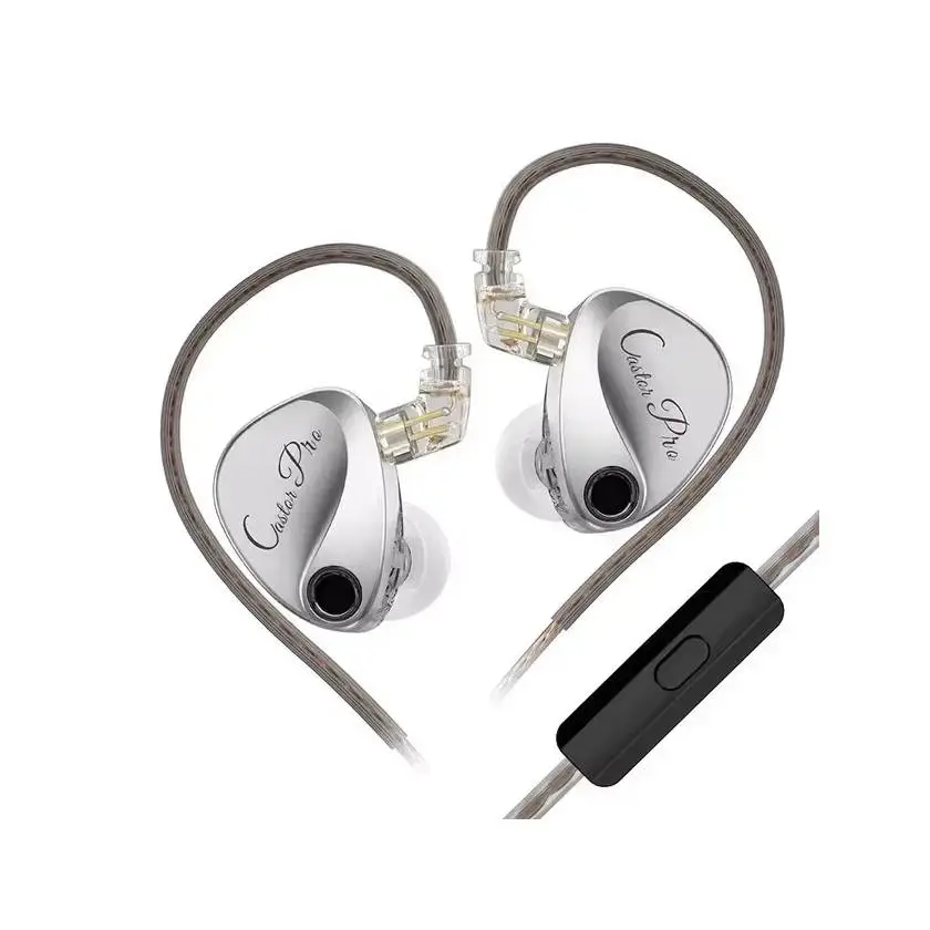 KZ професионални слушалки Hi-Fi In-Ear-Monitors - Castor Pro Silver Mic - Harman Edition