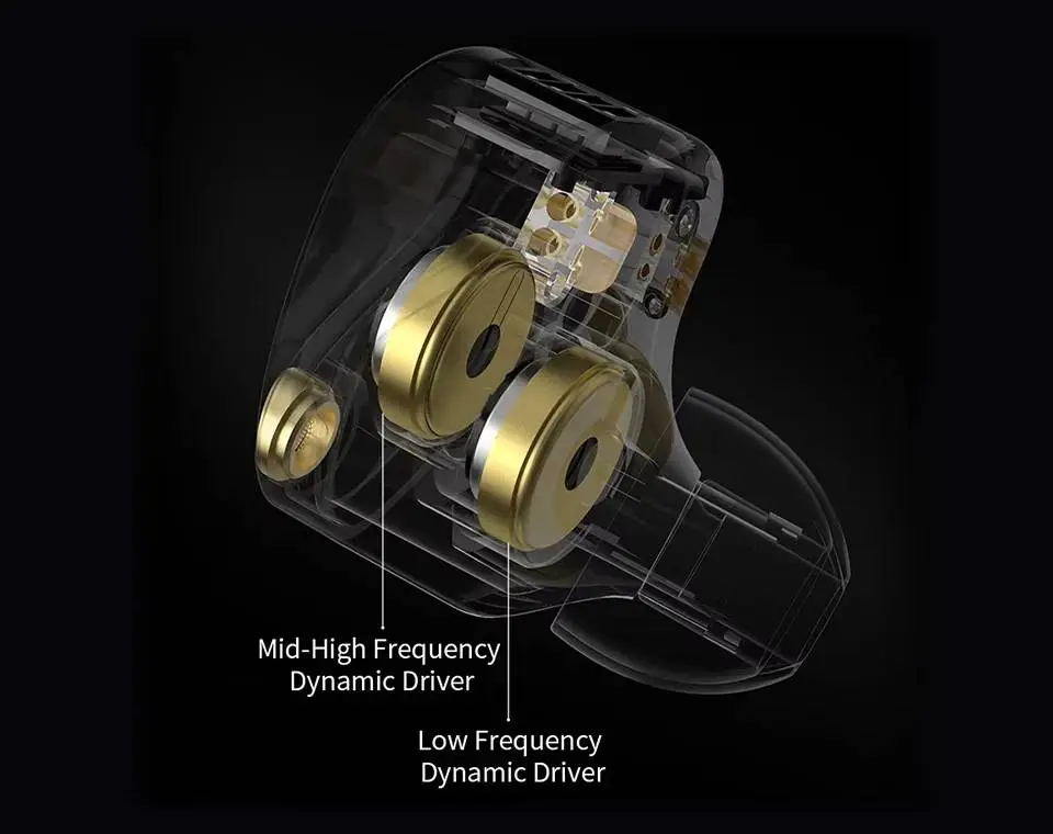KZ професионални слушалки Hi-Fi In-Ear-Monitors - Castor Pro Silver Mic - Harman Edition