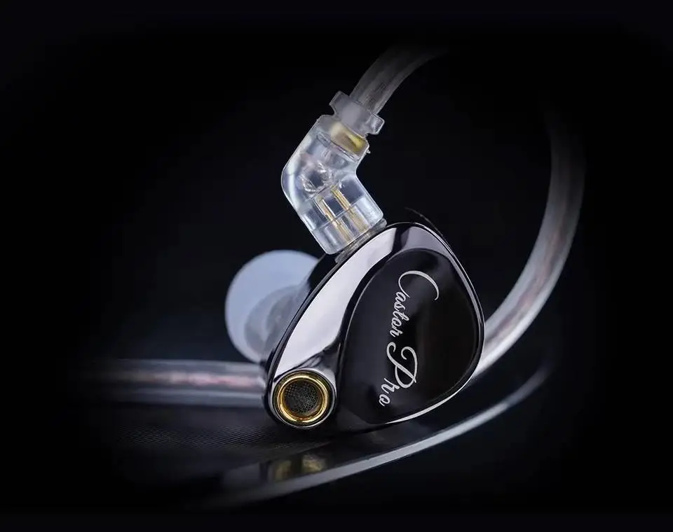 KZ професионални слушалки Hi-Fi In-Ear-Monitors - Castor Pro Gray No Mic - Bass Up Edition
