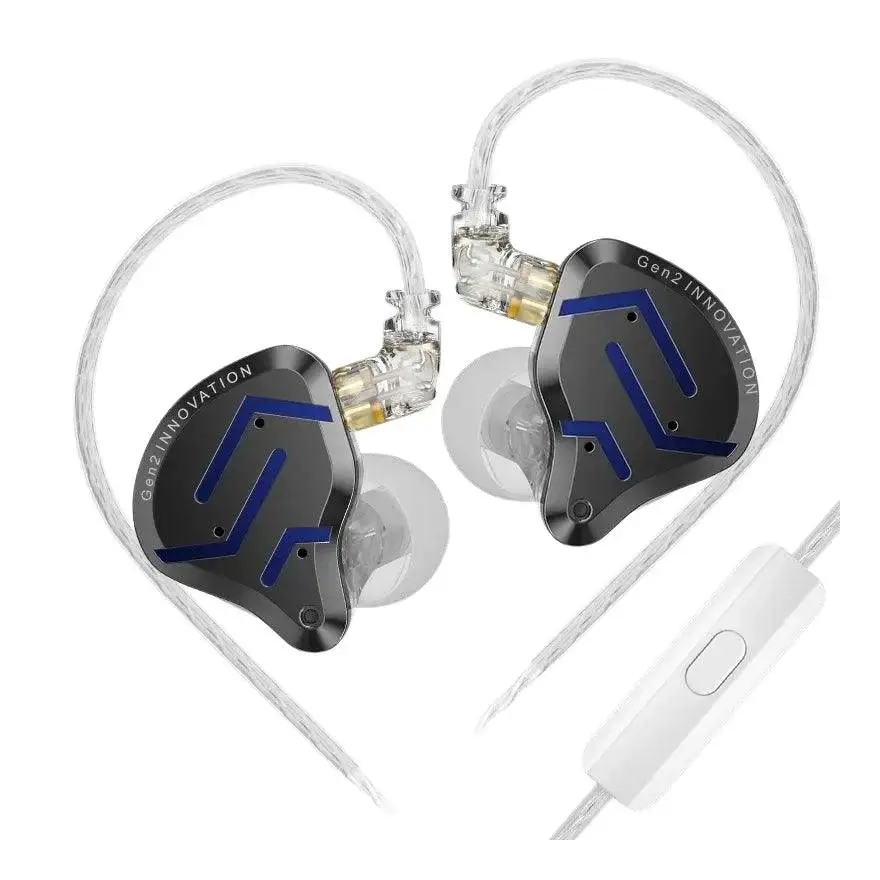 KZ професионални слушалки Hi-Fi In-Ear-Monitors - ZSN PRO 2 Midnight Black (Limited version), Mic