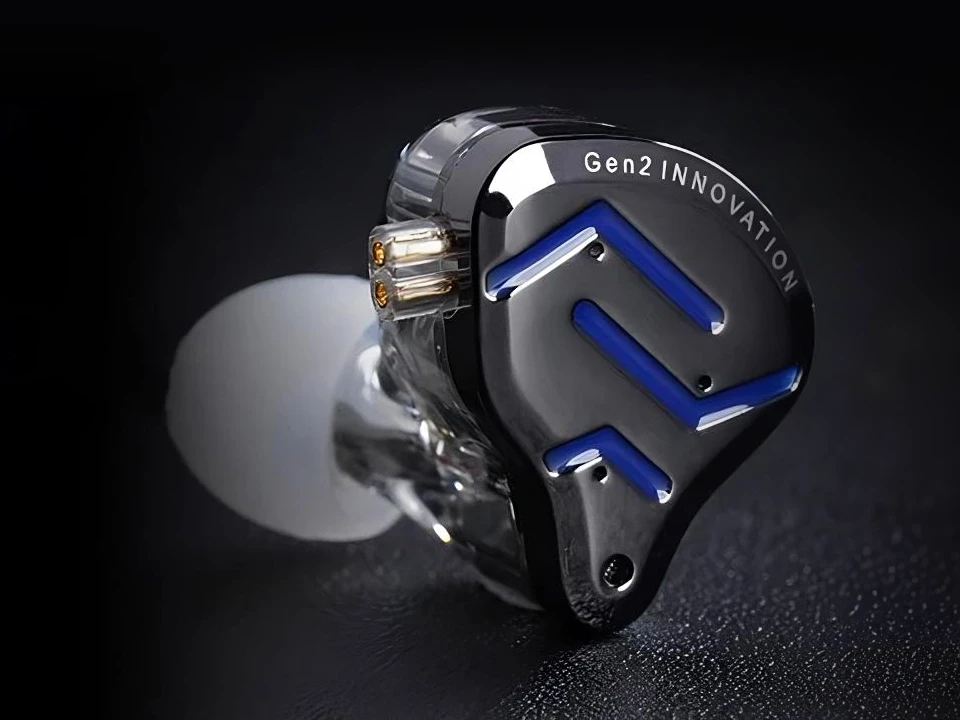 KZ професійні навушники Hi-Fi In-Ear-Monitors - ZSN PRO 2 Midnight Black (обмежена версія), Mic