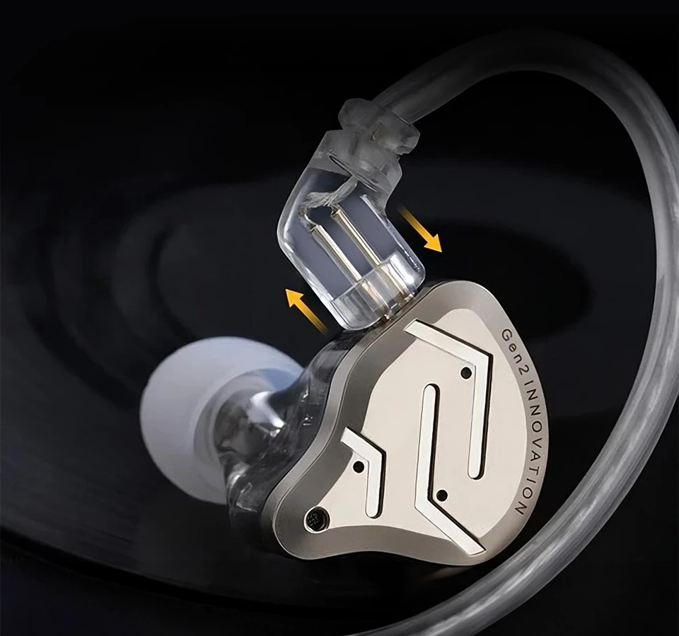 KZ професійні навушники Hi-Fi In-Ear-Monitors - ZSN PRO 2 Midnight Black (обмежена версія), Mic