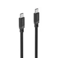 HAMA Кабел USB-C мъжко&ndash; USB-C мъжко, 60 W, 1 m, черен