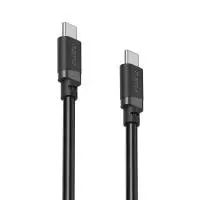 HAMA Кабел USB-C мъжко&ndash; USB-C мъжко, 60 W, 1 m, черен
