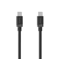 HAMA Кабел USB-C мъжко&ndash; USB-C мъжко, 60 W, 1 m, черен