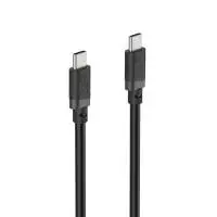 HAMA Кабел USB-C мъжко&ndash; USB-C мъжко, 60 W, 1 m, черен