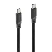 HAMA Кабел USB-C мъжко&ndash; USB-C мъжко, 60 W, 1 m, черен
