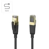 Мрежов пач кабел HAMA S/FTP, CAT 8, RJ-45 - RJ-45, 40Gbit/s, 5.0 m