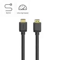 Кабел HDMI - HDMI Ultra HD, 8K, 48 Gbit/s, Ethernet, позл.конектори, 3 м