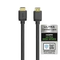 Кабел HDMI - HDMI Ultra HD, 8K, 48 Gbit/s, Ethernet, позл.конектори, 3 м