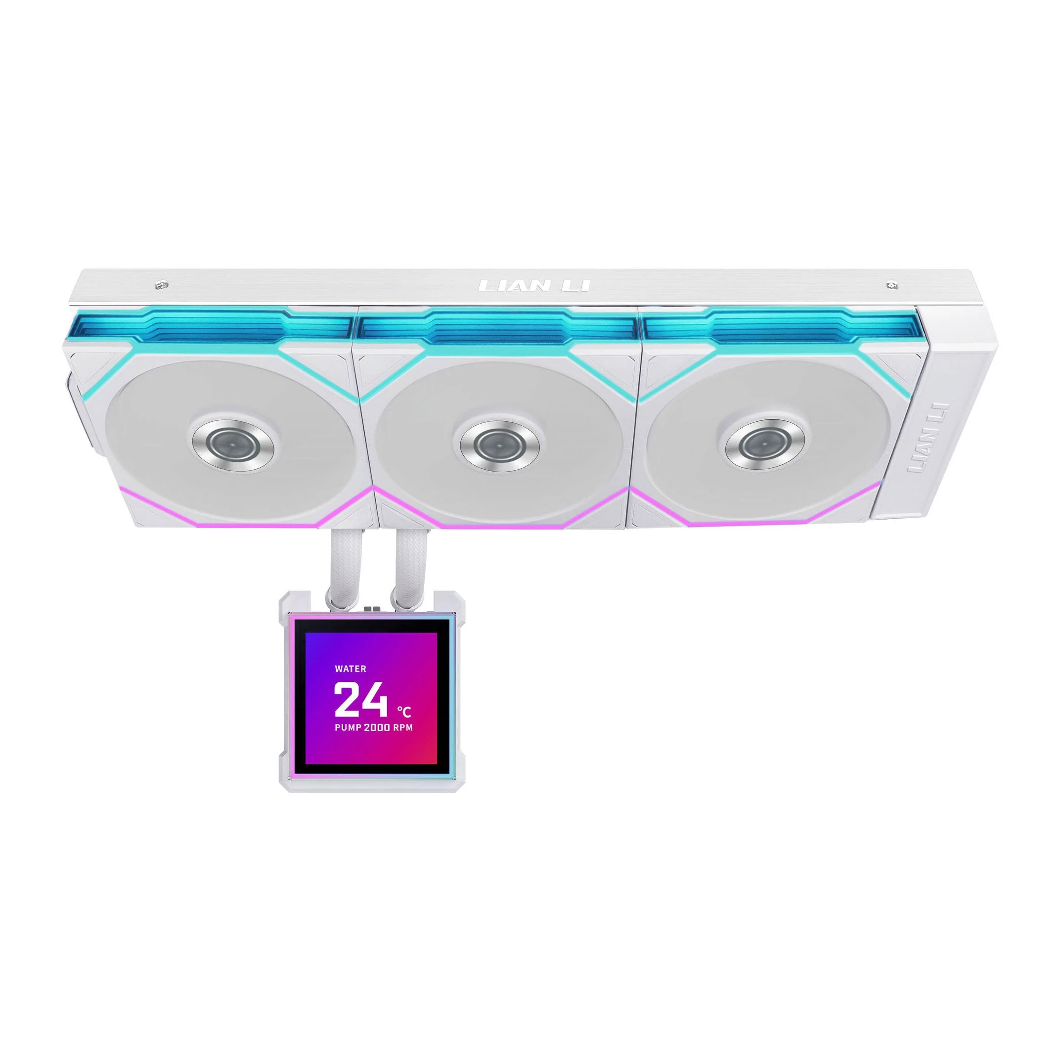 Lian Li Wasserkühlung Water Cooling HydroShift II LCD-S 360TL WHITE
