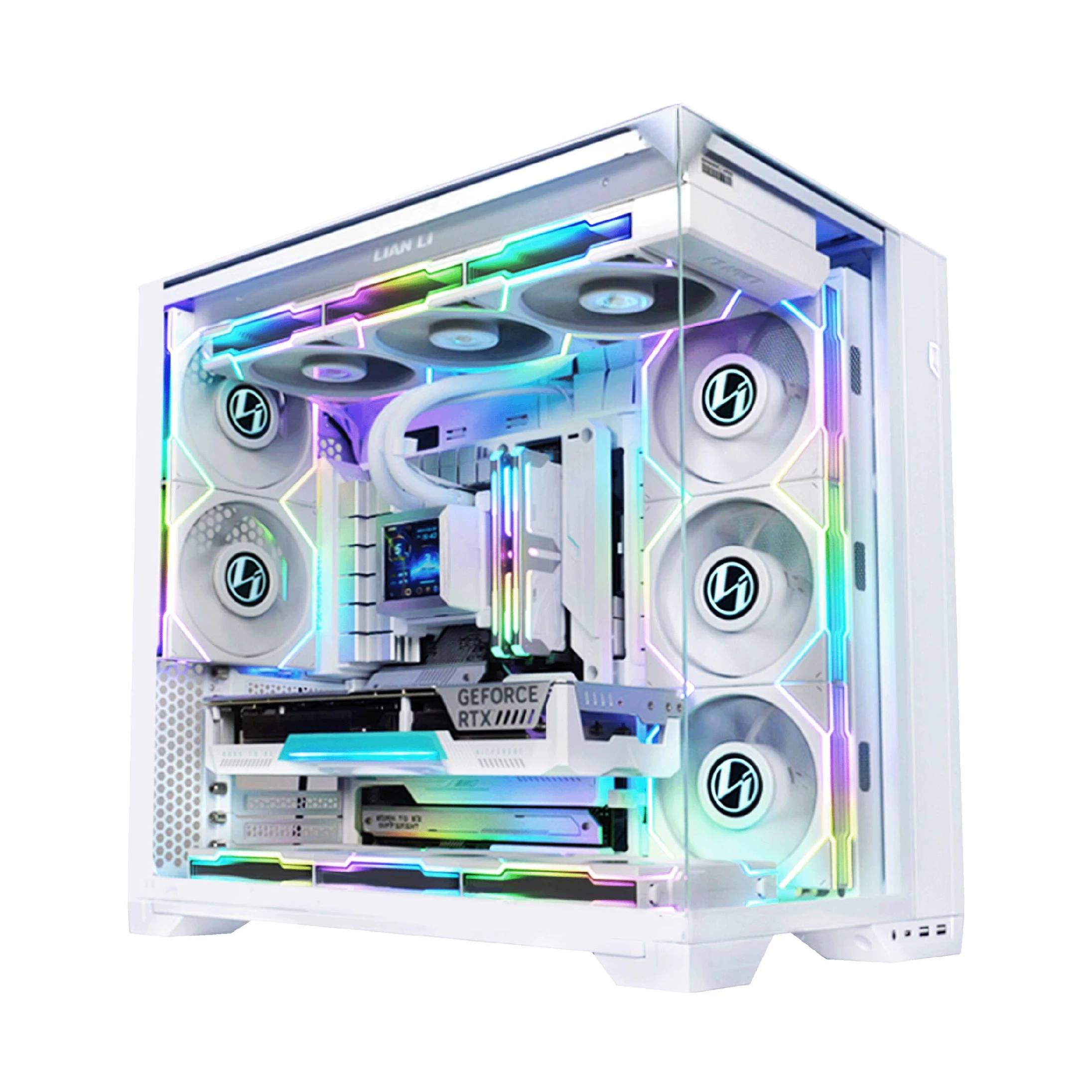 Lian Li Gehäuse E-ATX - O11 Vision Compact - Weiß