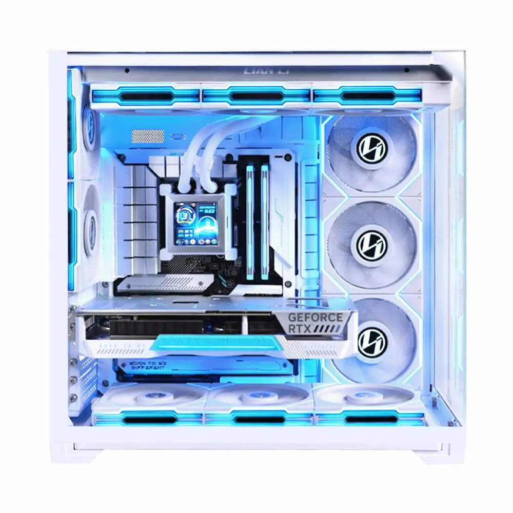 Lian Li Gehäuse E-ATX - O11 Vision Compact - Weiß