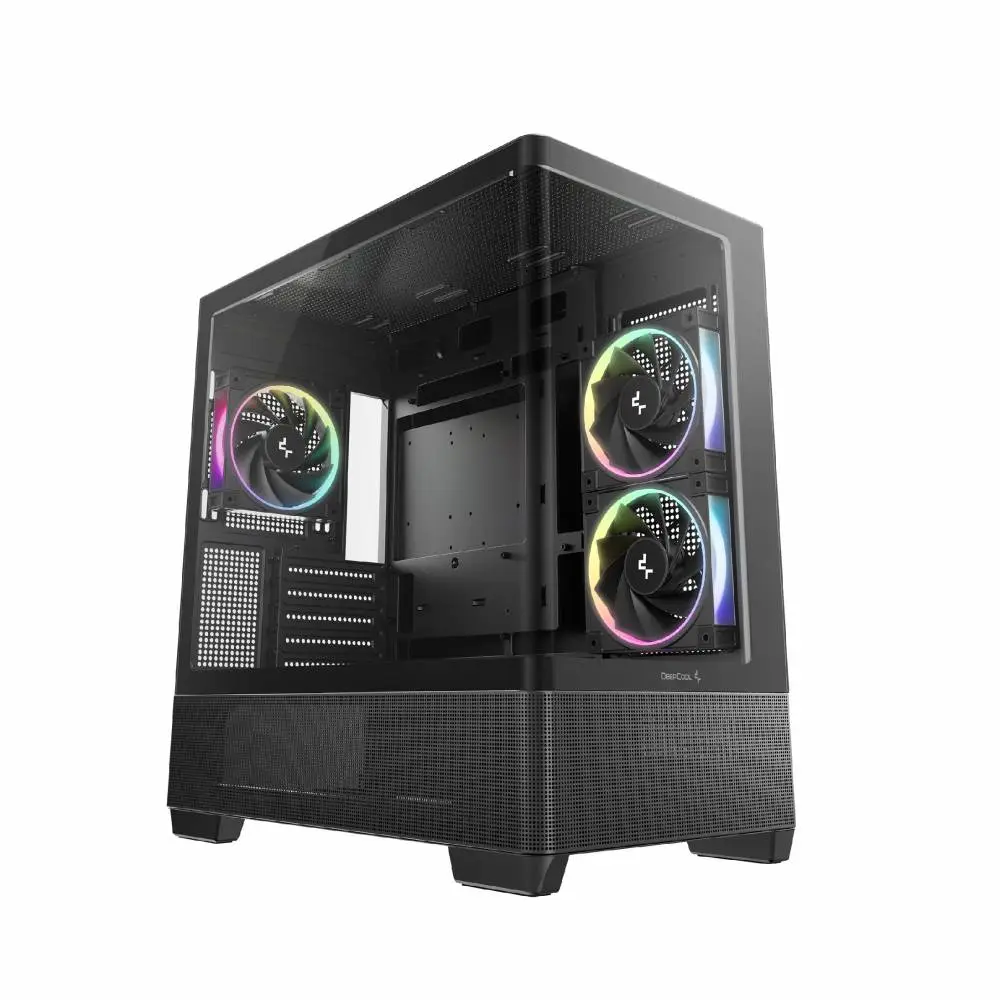 DeepCool кутия Case ATX - CG380U 3F - 3 ARGB Fans, USB-C