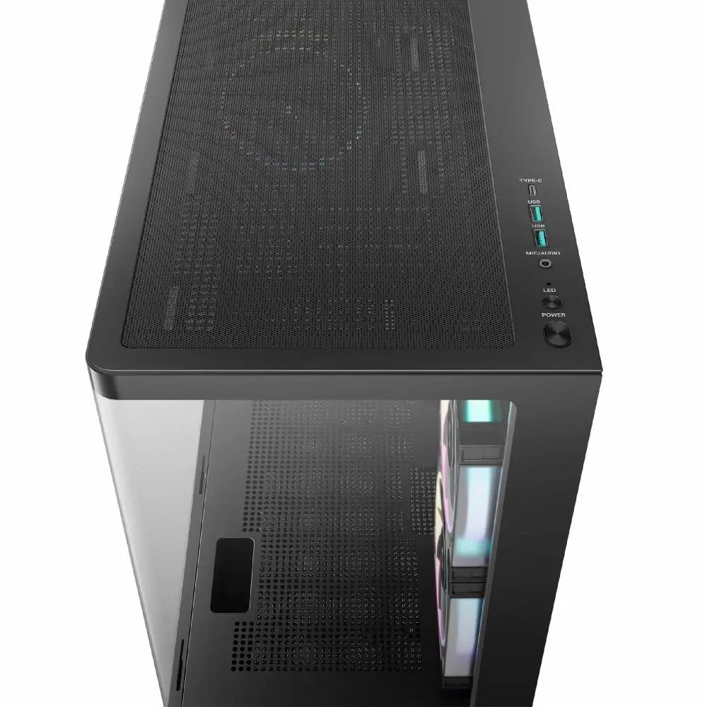 DeepCool Gehäuse ATX - CG380U 3F - 3 ARGB Lüfter, USB-C