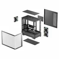 DeepCool кутия Case ATX - CG380U 3F - 3 ARGB Fans, USB-C
