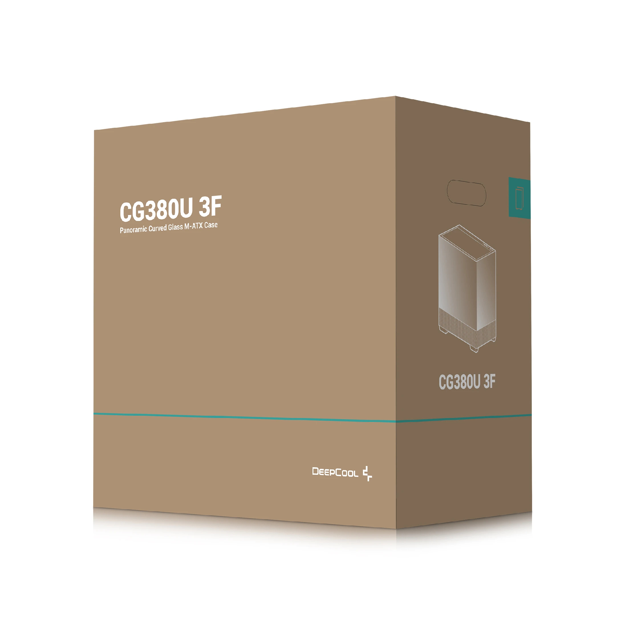 DeepCool Gehäuse ATX - CG380U 3F - 3 ARGB Lüfter, USB-C