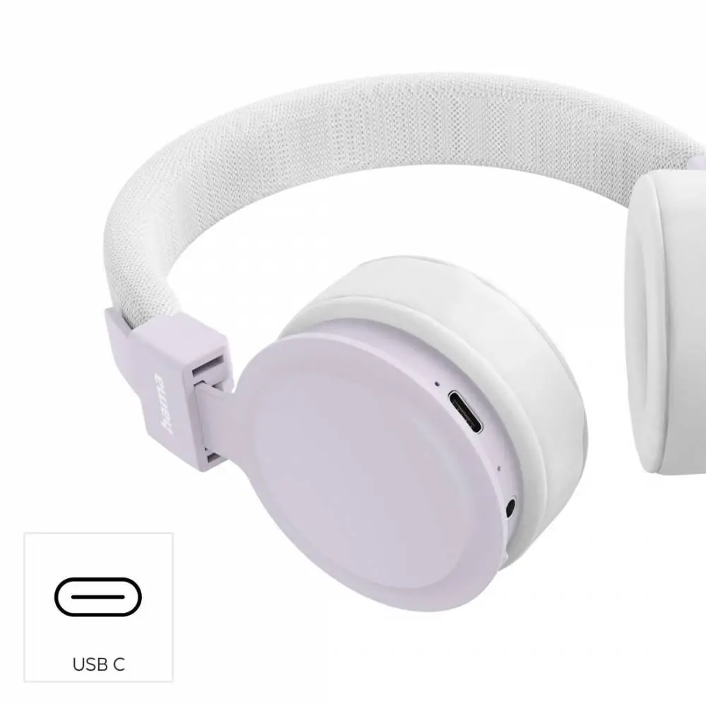 HAMA Ακουστικά με μικρόφωνο "Freedom Lit III" Bluetooth, On-Ear, λευκά