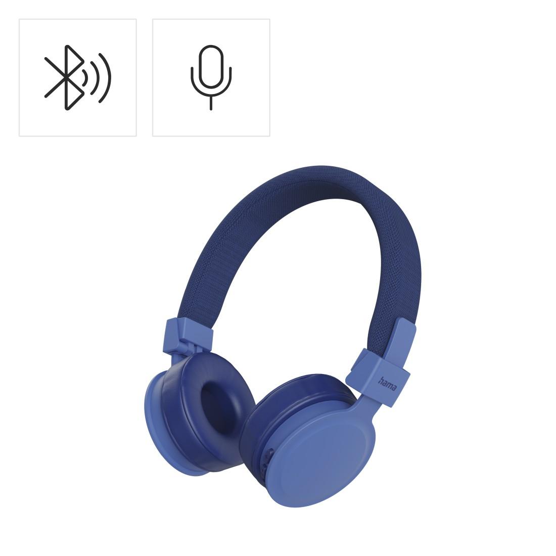 HAMA Ακουστικά με μικρόφωνο "Freedom Lit III" Bluetooth, On-Ear, μπλε