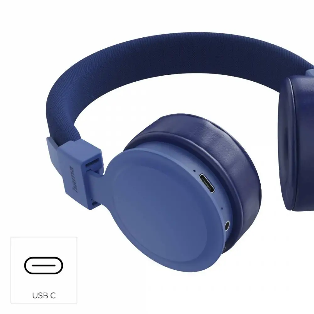 HAMA Слушалки с микрофон "Freedom Lit III"  Bluetooth, On-Ear, син