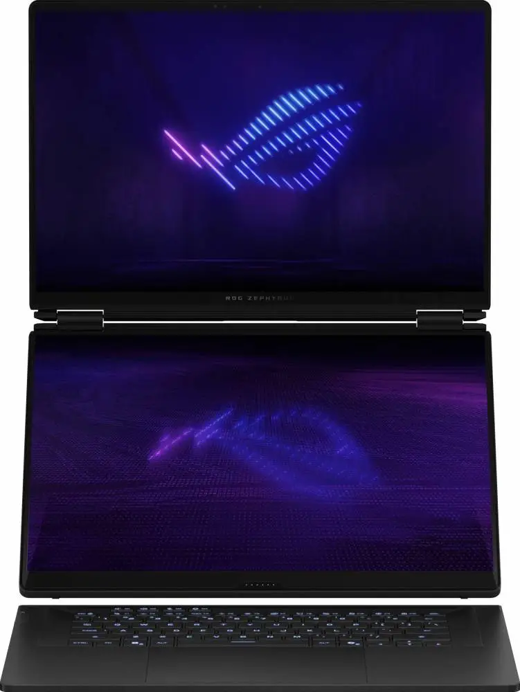 Лаптоп ASUS ROG Zephyrus Duo 16 2026 GX651AX-SR086X - 16" OLED Touchscreen, 120Hz, 2.8K, Intel Core Ultra 9 386H, 64GB LPDDR5X, 2TB SSD, RTX 5090 24GB GDDR7, Win 11 Pro
