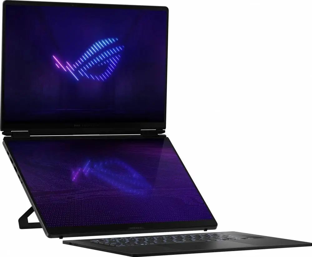 Лаптоп ASUS ROG Zephyrus Duo 16 2026 GX651AX-SR086X - 16" OLED Touchscreen, 120Hz, 2.8K, Intel Core Ultra 9 386H, 64GB LPDDR5X, 2TB SSD, RTX 5090 24GB GDDR7, Win 11 Pro