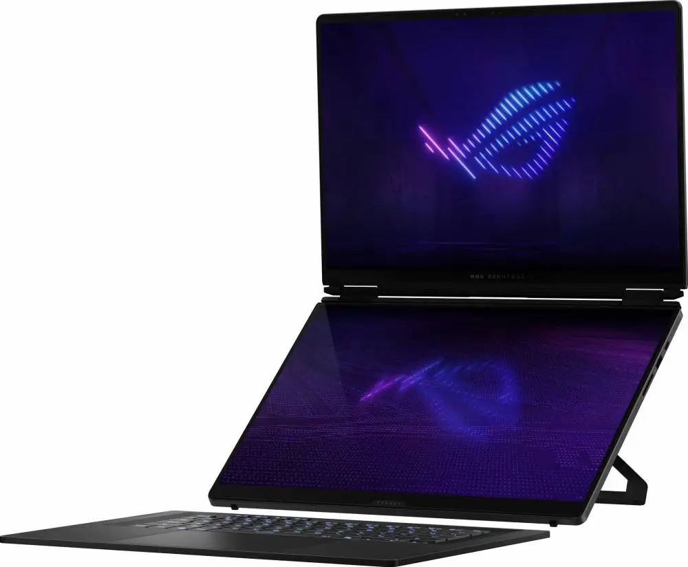 Лаптоп ASUS ROG Zephyrus Duo 16 2026 GX651AX-SR086X - 16" OLED Touchscreen, 120Hz, 2.8K, Intel Core Ultra 9 386H, 64GB LPDDR5X, 2TB SSD, RTX 5090 24GB GDDR7, Win 11 Pro