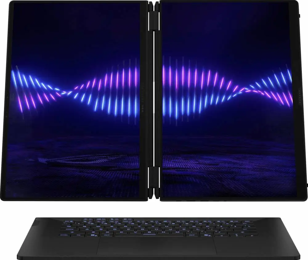 Лаптоп ASUS ROG Zephyrus Duo 16 2026 GX651AX-SR086X - 16" OLED Touchscreen, 120Hz, 2.8K, Intel Core Ultra 9 386H, 64GB LPDDR5X, 2TB SSD, RTX 5090 24GB GDDR7, Win 11 Pro