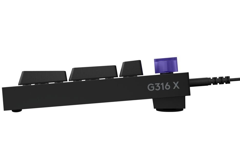 Геймърска механична клавиатура Logitech G316 X 98 - Hot-Swappable Tactile Switch - Black