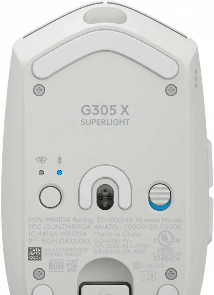 Геймърска безжична мишка Logitech G305 X Superlight - Бяла