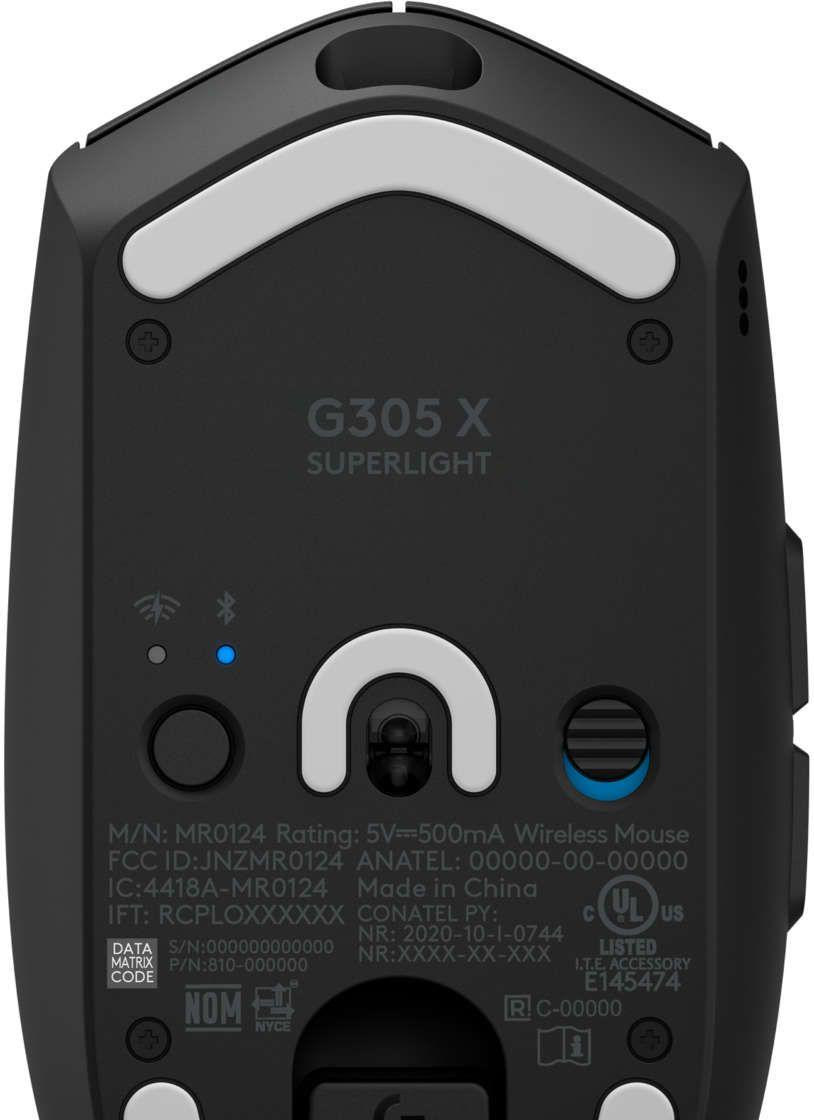 Геймърска безжична мишка Logitech G305 X Superlight - Черен