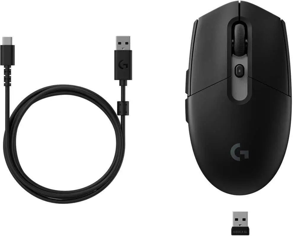Геймърска безжична мишка Logitech G305 X Superlight - Черен