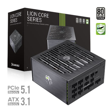 Захванване Gamemax 1200 W LION CORE 1200P Platinum Full Modular