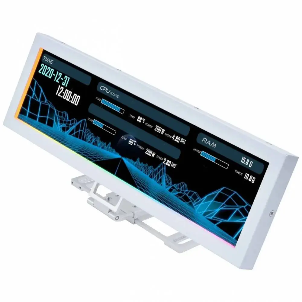 Команден панел Lian Li 8.8" Universal Screen - White