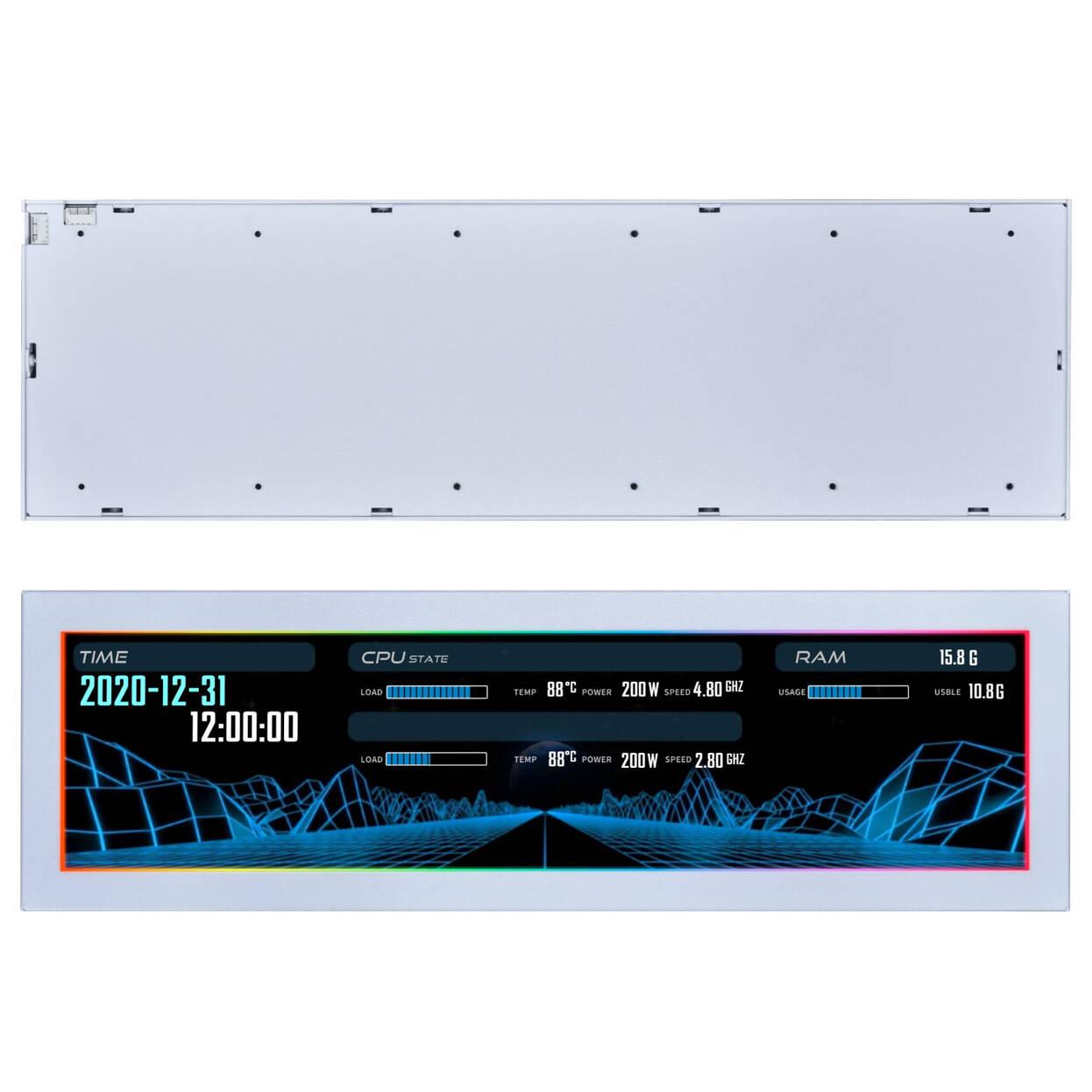 Команден панел Lian Li 8.8" Universal Screen - White