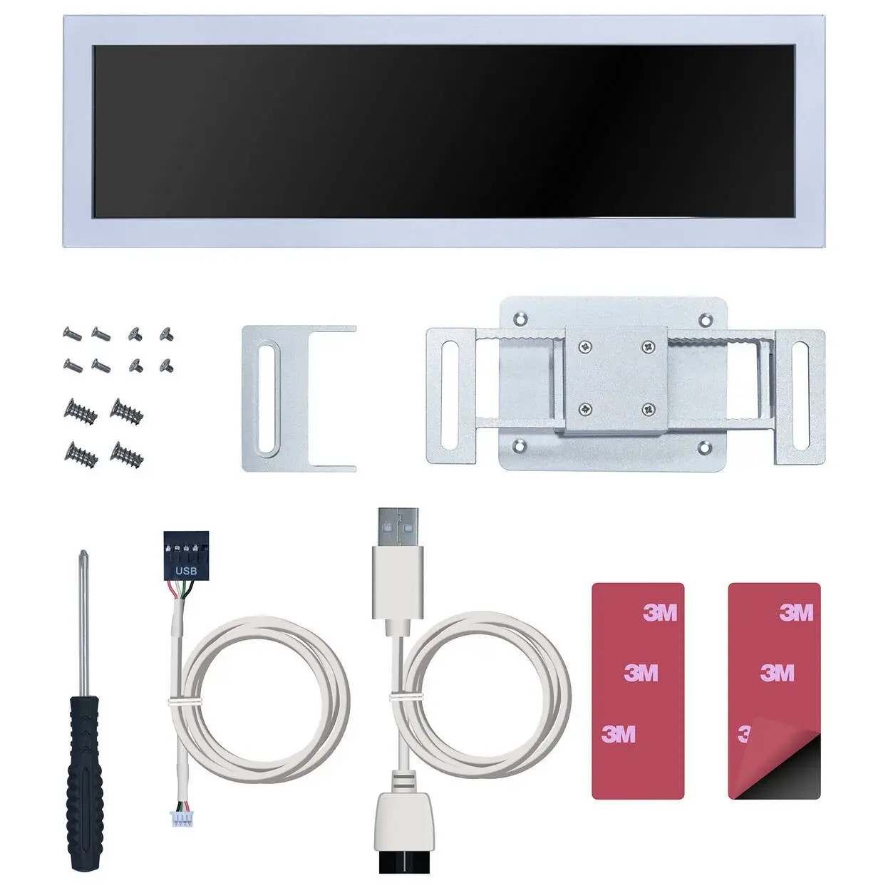 Команден панел Lian Li 8.8" Universal Screen - White