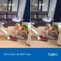 Домашна охранителна WiFi камера TP-Link Tapo C250, Pan/Tilt