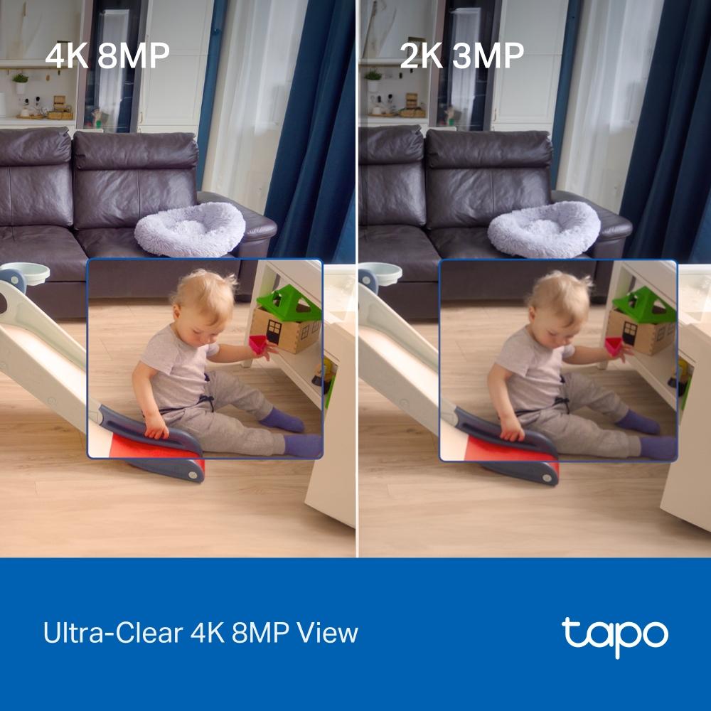 Домашна охранителна WiFi камера TP-Link Tapo C250, Pan/Tilt