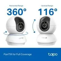 Домашна охранителна WiFi камера TP-Link Tapo C250, Pan/Tilt