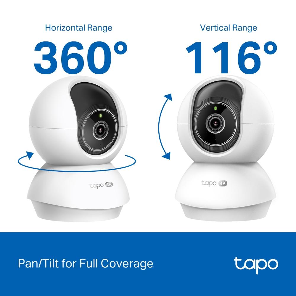 Домашна охранителна WiFi камера TP-Link Tapo C250, Pan/Tilt