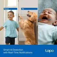 Домашна охранителна WiFi камера TP-Link Tapo C250, Pan/Tilt