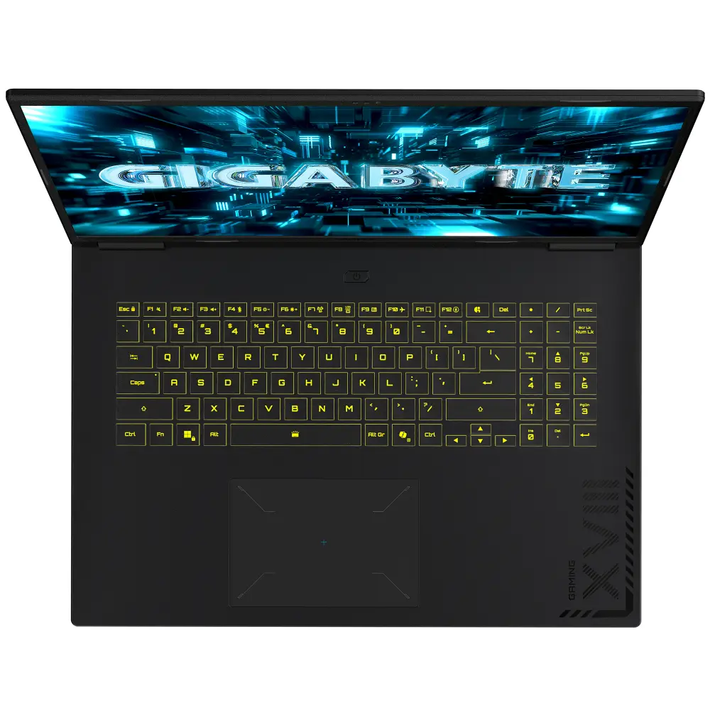 Лаптоп GIGABYTE GAMING A18 PRO DYJ - 18" IPS WUXGA 165Hz, Intel Core 7 240H, 32GB LPDDR5X, 1TB SSD Gen4, RTX 5080 16GB GDDR7, Free DOS