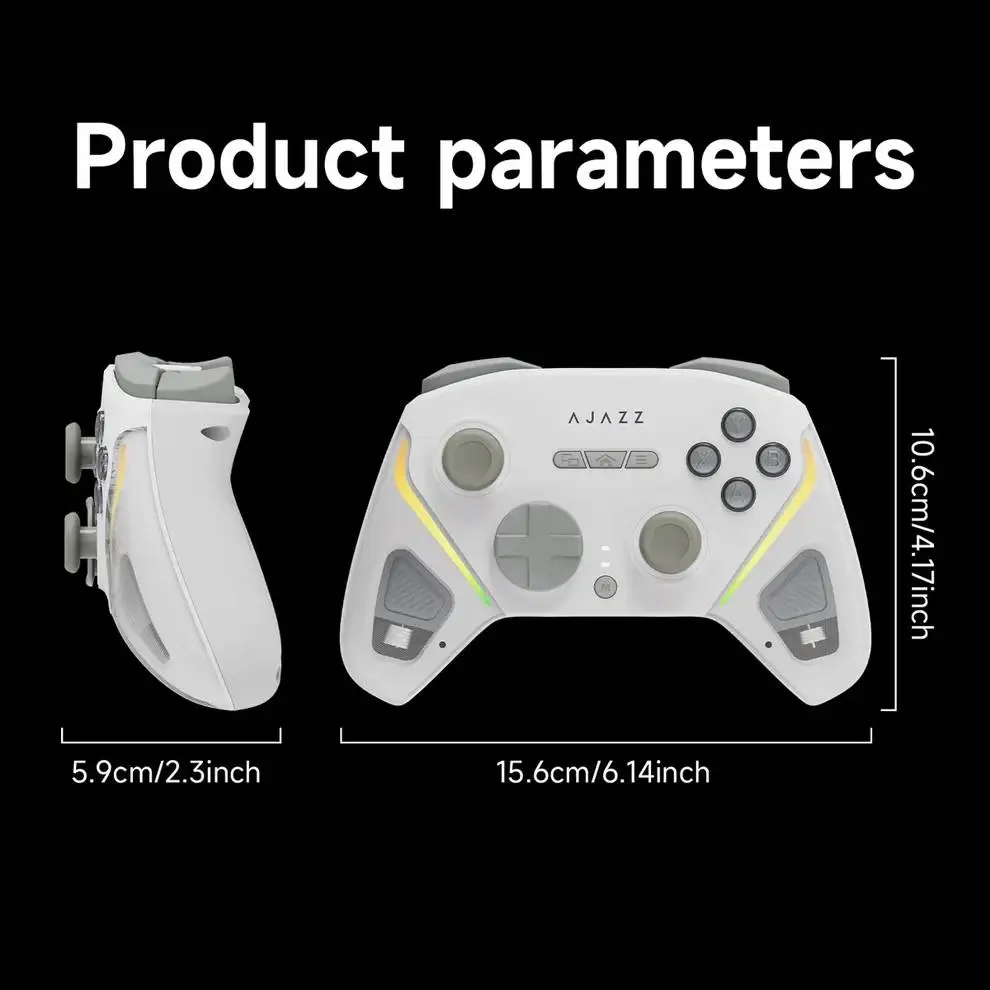 Ajazz геймпад Gamepad GP100 NS - Wireless, Bluetooth, 1000Hz - White