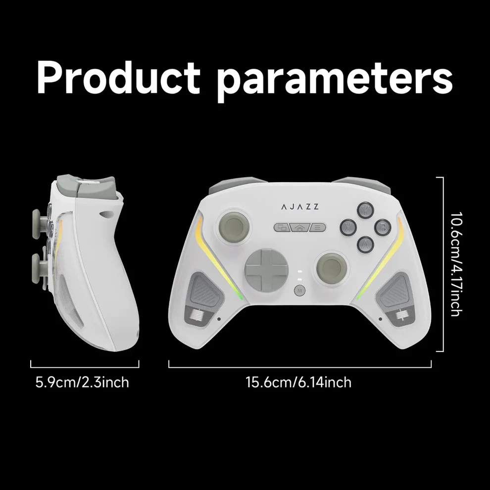 Ajazz геймпад Gamepad GP100 NS - Wireless, Bluetooth, 1000Hz - White