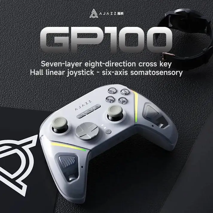 Ajazz геймпад Gamepad GP100 NS - Wireless, Bluetooth, 1000Hz - White